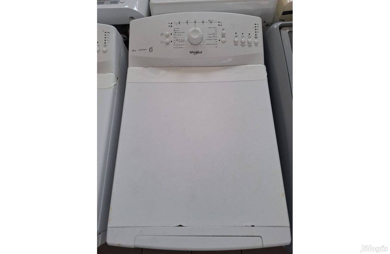 Használt Whirlpool Tdlr 6230 Felültöltős Mosógép [H16106] 3 hó gari